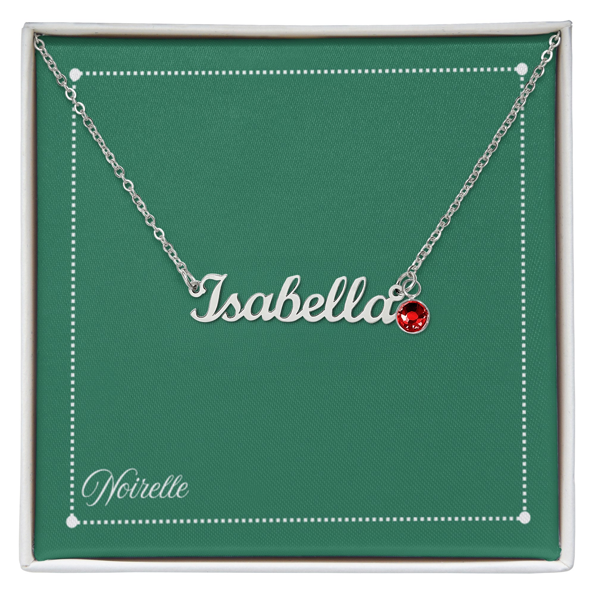 Personalized Name Necklace with Birthstone