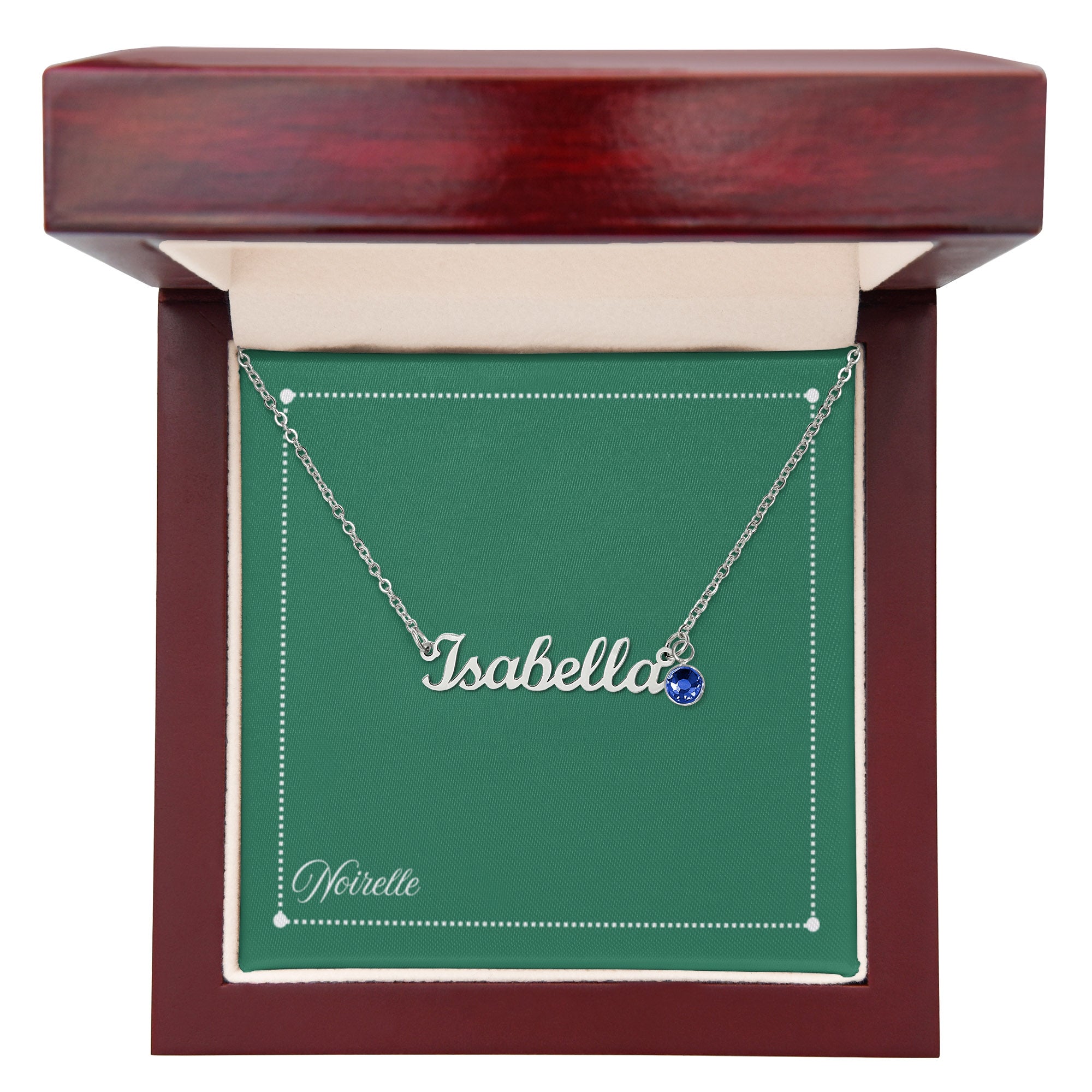 Personalized Name Necklace with Birthstone