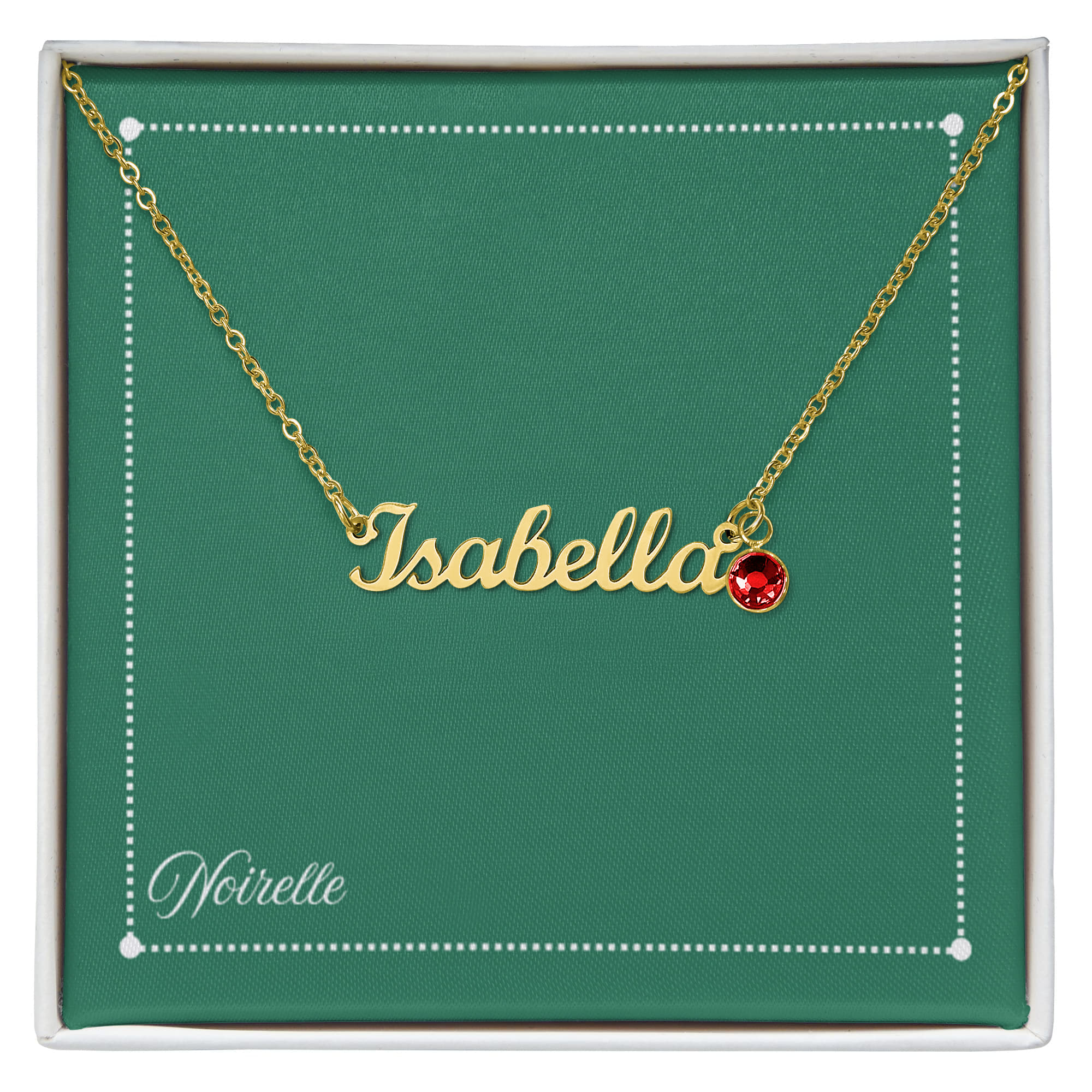 Personalized Name Necklace with Birthstone