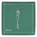 Personalized Flower Name Necklace